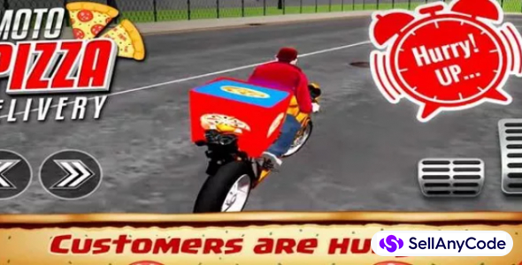 Pizza Bike Delivery Boy : Moto Pizza Boy 2022 64 Bit Source Code