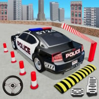 Police car parking game real driving