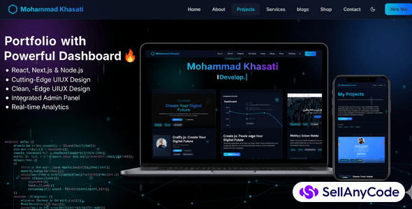 Portfolio With Powerful Admin Dashboard 