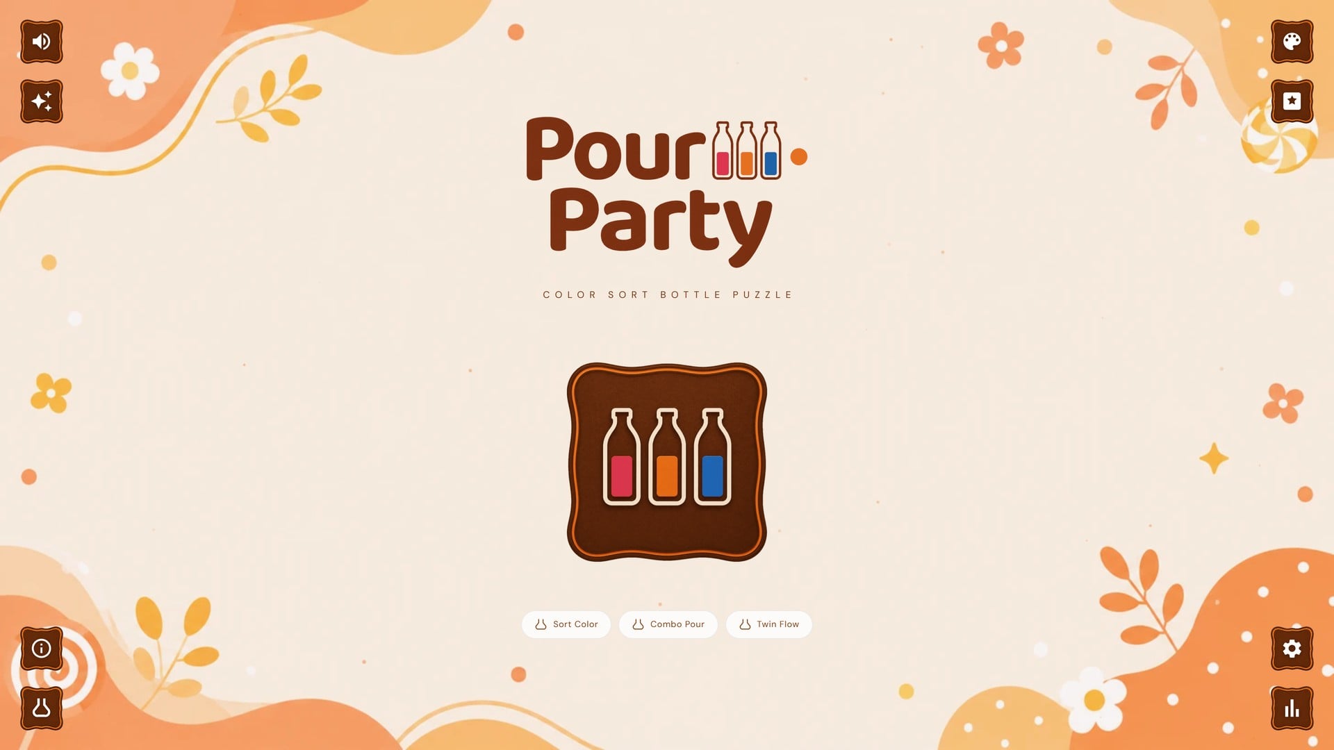 Pour Party | HTML5 Color Sort Game