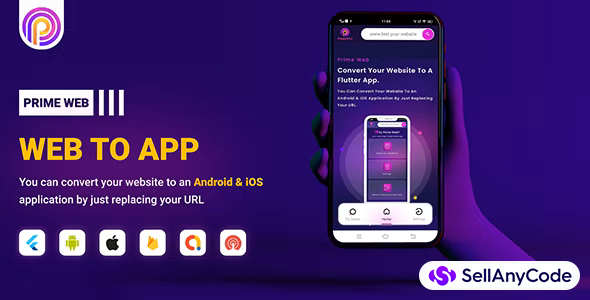Prime Web - Convert Website to a Flutter App