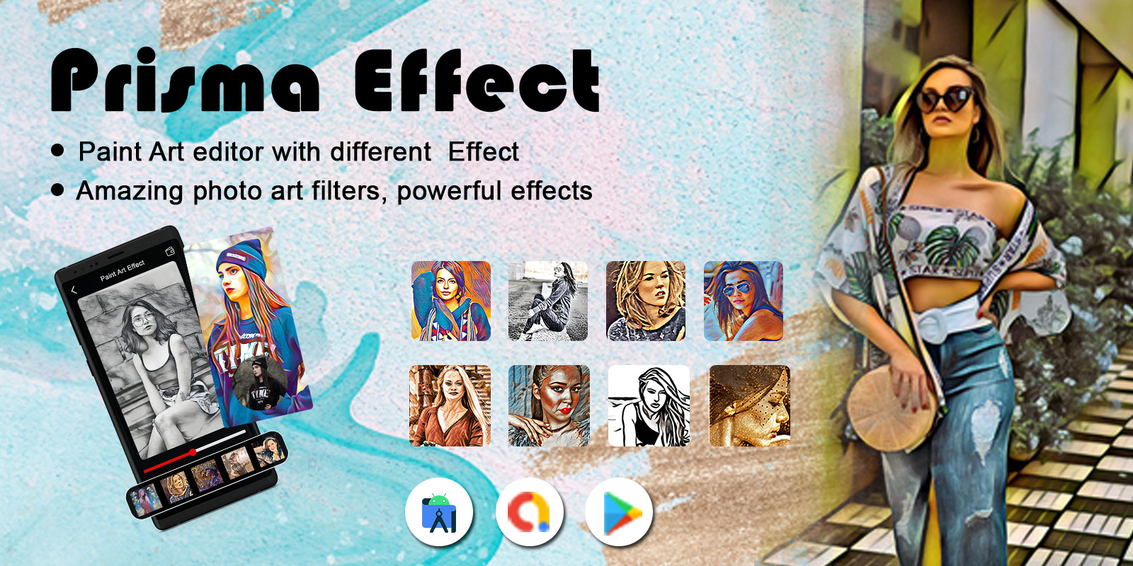 Prisma Photo Effect Editor - Prisma like artistic photo effects - Cartoon Photo Effect - Oil painting Photo Effect