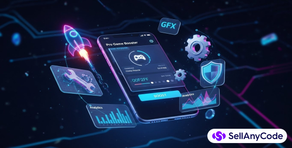 Pro Game Booster - Ultimate Performance & GFX Tool with Cyberpunk Theme