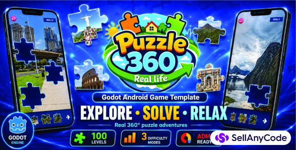 Puzzle 360 Real Life - Godot Android Game Template