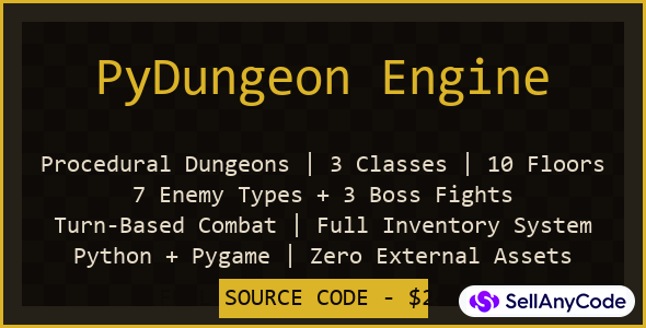 PyDungeon Engine Advanced Roguelike Dungeon Crawler