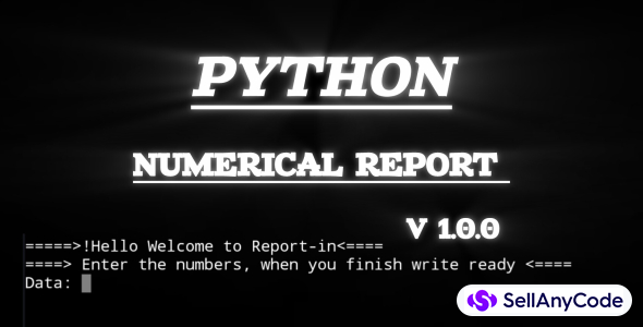 Python CLI, Generador De Reportes Numerico Bsico