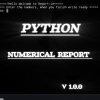 Python CLI, Generador De Reportes Numerico Bsico