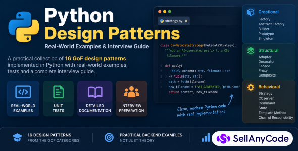 Python Design Patterns: Real-World Examples & Interview Guide