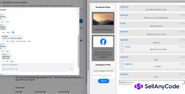 Python Facebook Instagram Messenger API