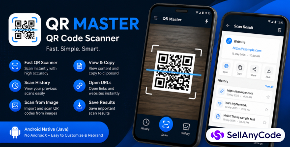 QR Master QR Code Scanner Android App Template