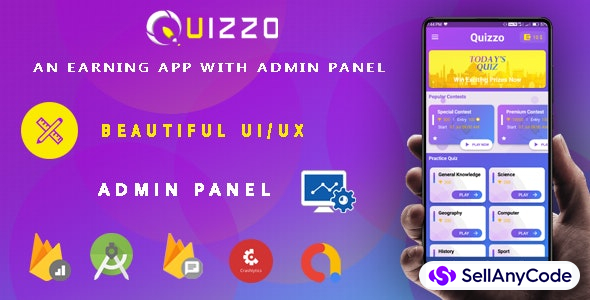 Quiz App - Android App + Admin Panel With Earning System