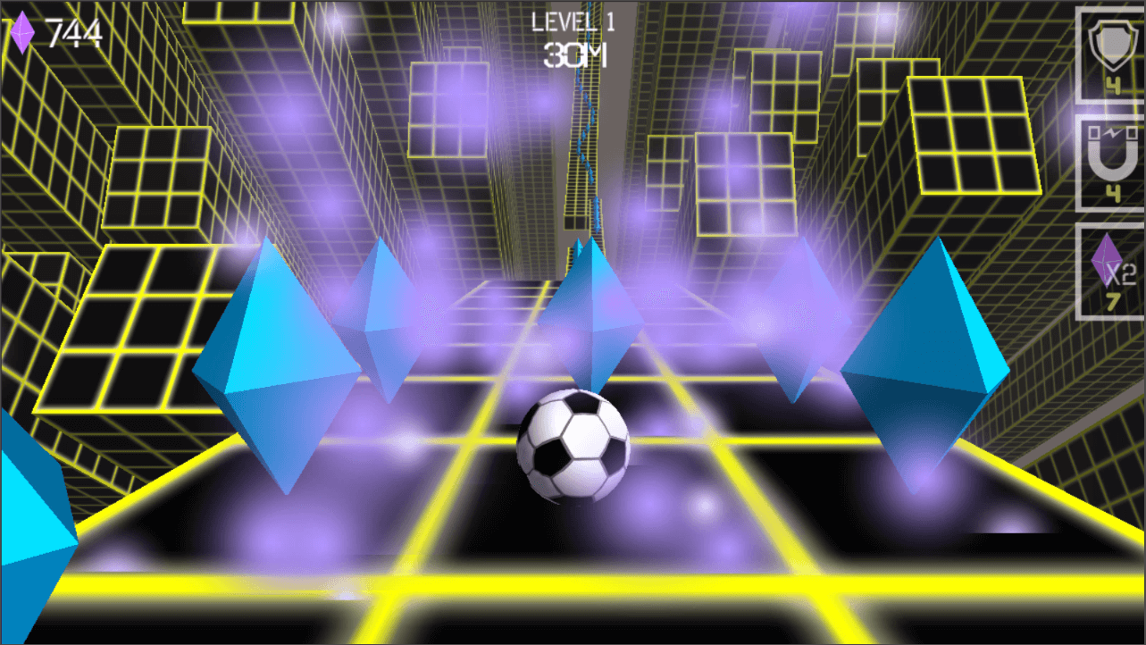 ROLLING BALL 3D _ COMPLETE GAME WITH CURVE EFFECT