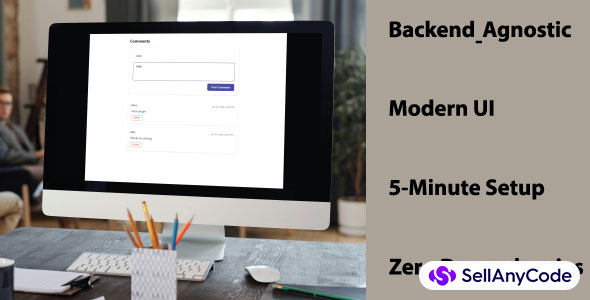 React Modern Comments Plugin. Backend-Agnostic