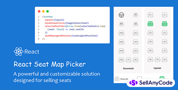 React Seat Map Picker