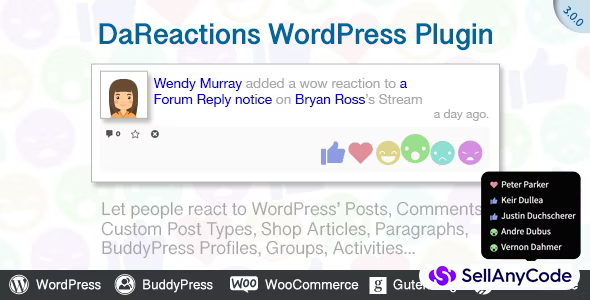 Reactions WordPress Plugin