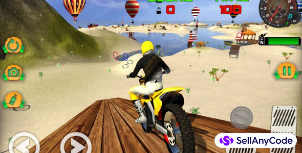 Ready To Publish Motocross Beach Game: Bike Stunt Racing- Made With Your Own Name And Ads Id