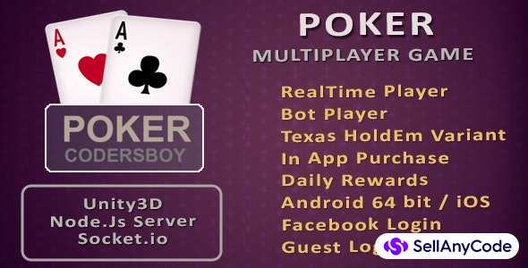 Real Money Poker Game Source Code