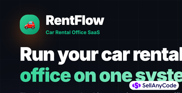 RentFlow - Car Rental Office Management SaaS (Laravel, Bilingual EN/AR)