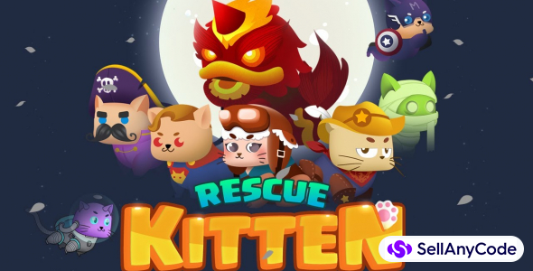 Rescue Kitten - Rope Puzzle