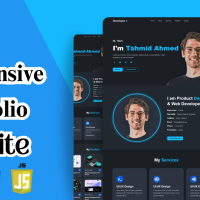 Responsive Portfolio Website Design: HTML, CSS, And JS || With Source ...