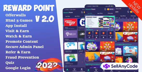 Reward Point - Html Games + Offerwall