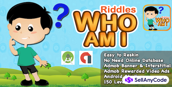 Riddle Who Am I? + Best Kids Quiz App + Ready For Publish