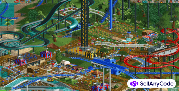 Roller Coaster Train Theme Park Drive