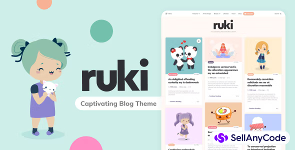 Ruki - A Captivating Personal Blog Theme