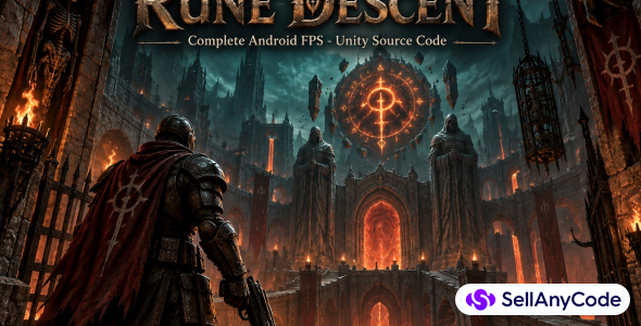 Rune Descent - Complete Android FPS Game (Unity 2022 C# Source)