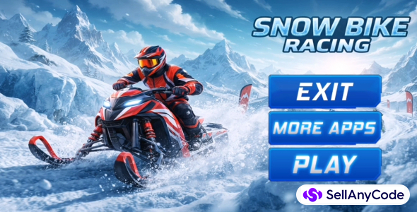 SNOW BIKE RACING FIGHT FOR FIRST PLACE