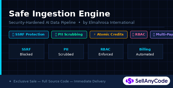 Safe Ingestion Engine Secure AI Data Pipeline with SSRF & PII Protection