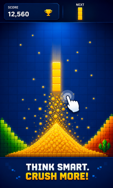 Sand Block: Color Match Puzzle | Flutter Android & iOS Game Template