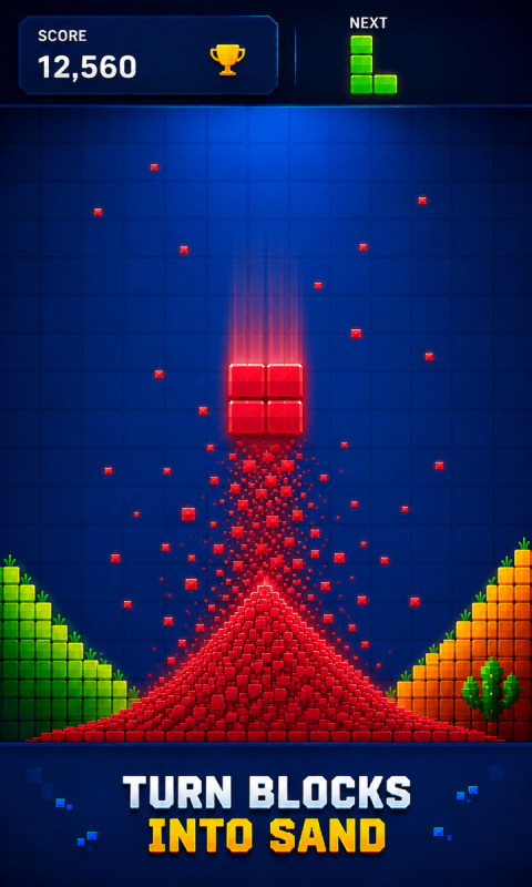 Sand Block: Color Match Puzzle | Flutter Android & iOS Game Template