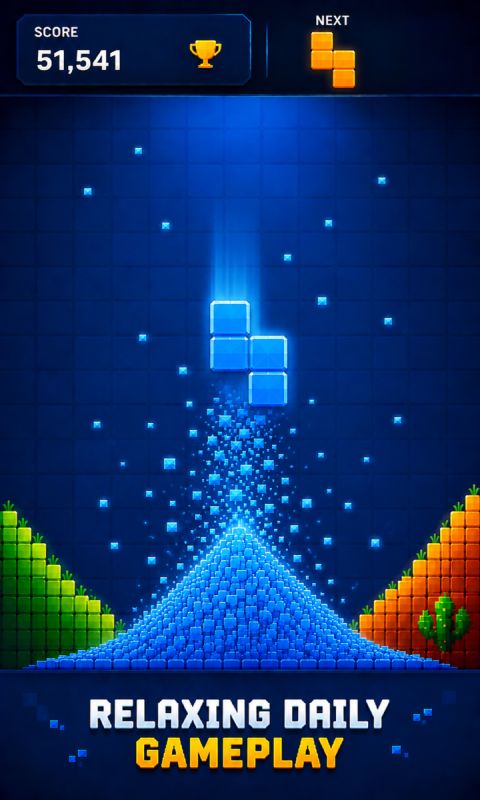 Sand Block: Color Match Puzzle | Flutter Android & iOS Game Template