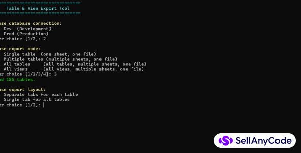Database SchemaExportPlus