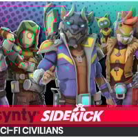 Sci-Fi Civilians Sidekick Modular Characters By Synty