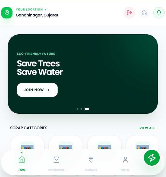 ScrapX Multi-Vendor Scrap Marketplace & Lead Management System (React & Node.js)