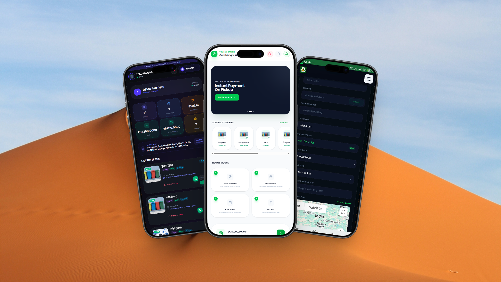 ScrapBoyOnline – Complete Scrap Marketplace & Pickup Booking System (React & Node.js)