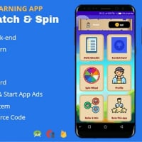 Scratch & Spin to Win Android App with Earning System (Admob, Facebook bidding, StartApp, Unity Ads)