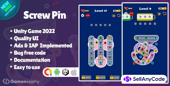 Screw Pin- Nut & Bolts Puzzle Game