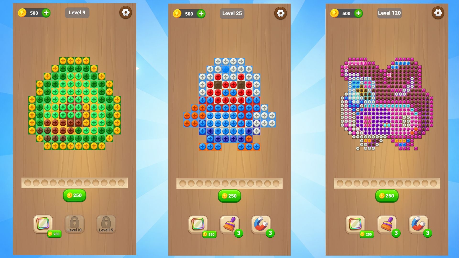 Screw Sort Puzzle - 200 Levels And Editor Unity