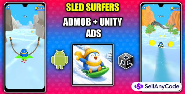 Sled Surfers Sling Game 3D Unity Game Source Code