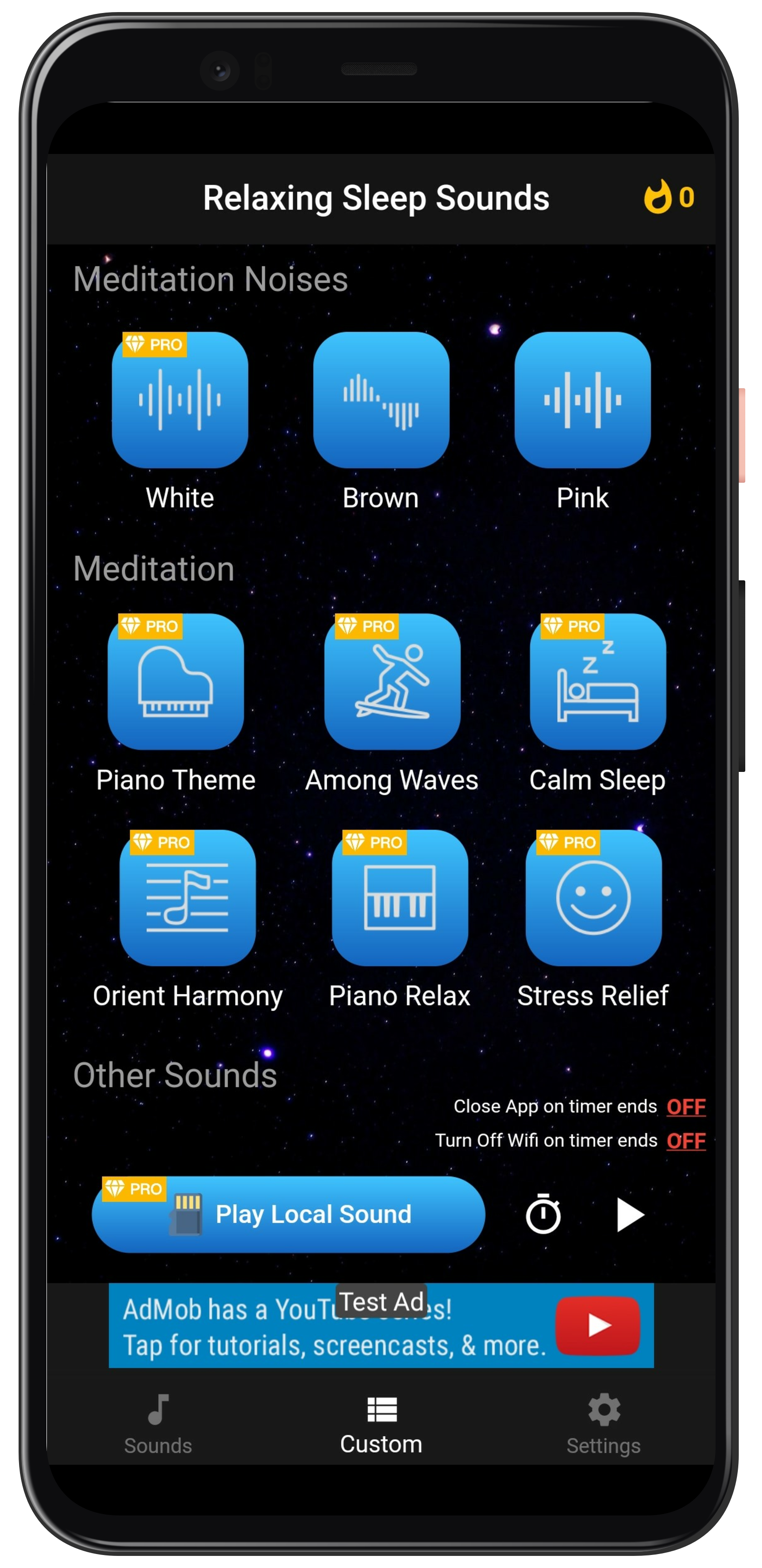 SleepBuddy: Sleep sounds and meditation flutter app