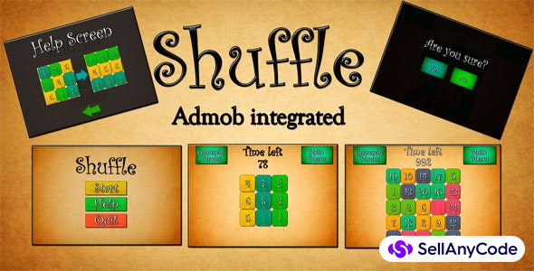 Slide Puzzle Unity3D Source Code + Android & iOS Deployment + Admob integrated