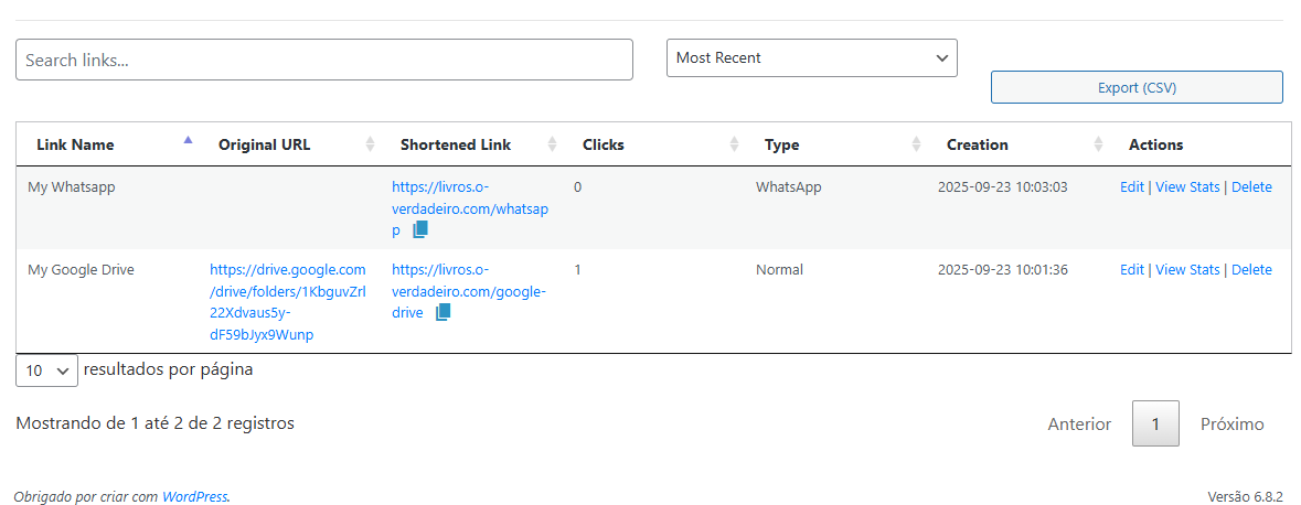 Smart Link Shortener WordPress URL & WhatsApp Link Generator