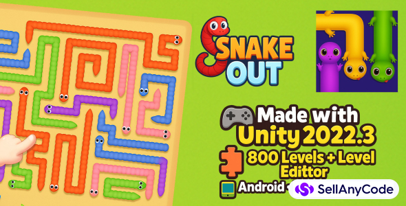 Snake Escape Puzzle - 800 Levels And Level Editor