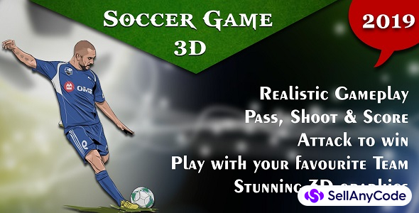  Soccer Game Unity 3D with AdMob