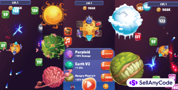 Space Defender – Hyper Casual Unity Game