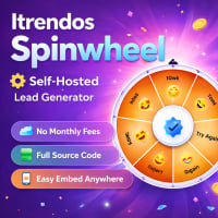 Spin & Win Wheel Email Lead Capture & Conversion Tool (Self-Hosted)
