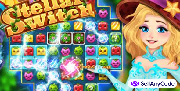 Stellar Witch Fruit Match 3 Puzzle